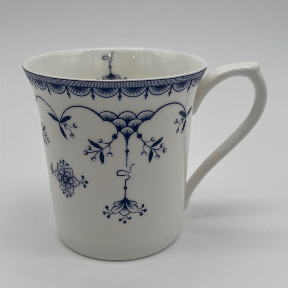 Elegant and Dainty ‘Ingrid’ Blue and White Fine Bone China by Queen’s.